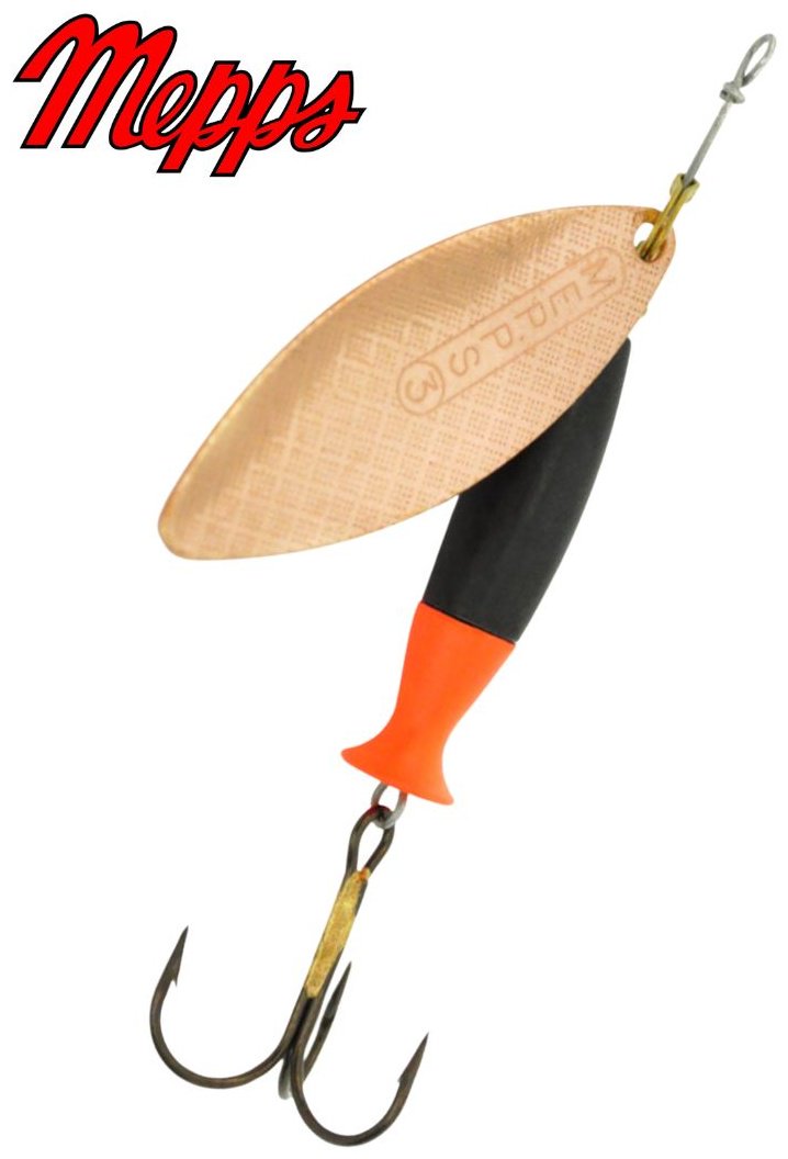 Блесна Mepps AGLIA LONG HEAVY 1 шт 3 мм Copper/Black/Orange купить,NaN
