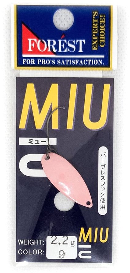 Блесна FOREST Forest Miu Standart 2.2g 1 шт 28 мм Pink купить,NaN