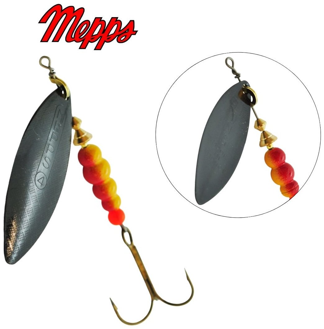 Блесна Mepps AGLIA LONG 1 шт 4 мм Black купить,NaN