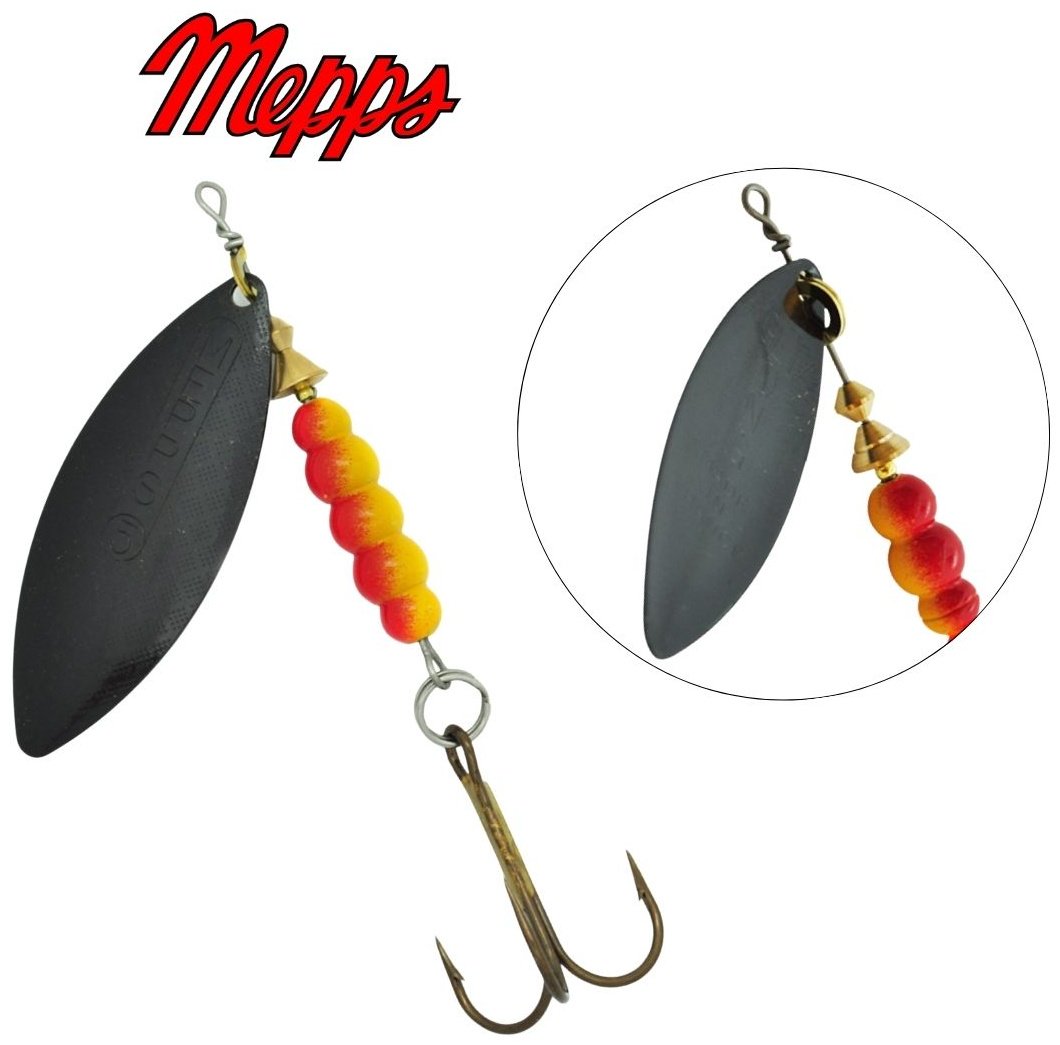 Блесна Mepps AGLIA LONG 1 шт 5 мм Black купить,NaN