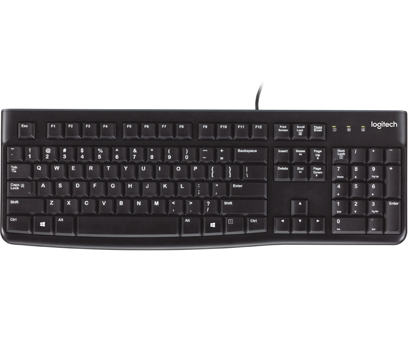 Клавиатура Logitech K120 черная