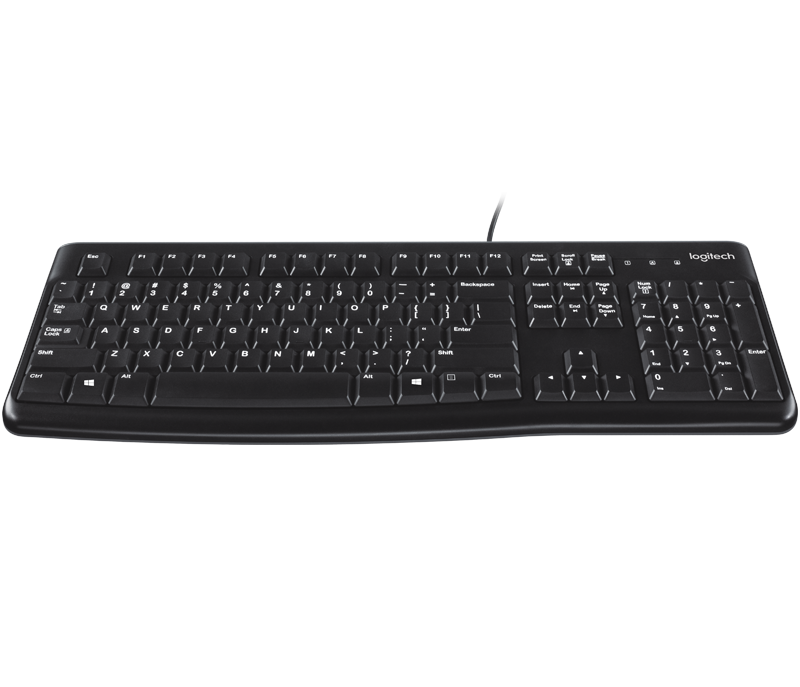 Клавиатура Logitech K120 черная - ForteMarket Клавиатура Logitech K120 черная купить,0