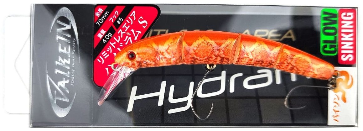 Воблер ValkeIN ValkeIN Hydram S# Limited, 70mm, 4g, Color C242, Python Orange Glow 1 шт купить,NaN