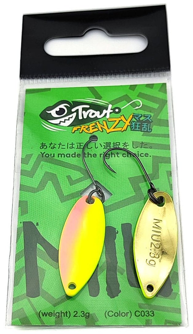 Блесна Trout Frenzy Trout Frenzy Miu 2.3gr 1 шт 29 мм C033 купить,NaN