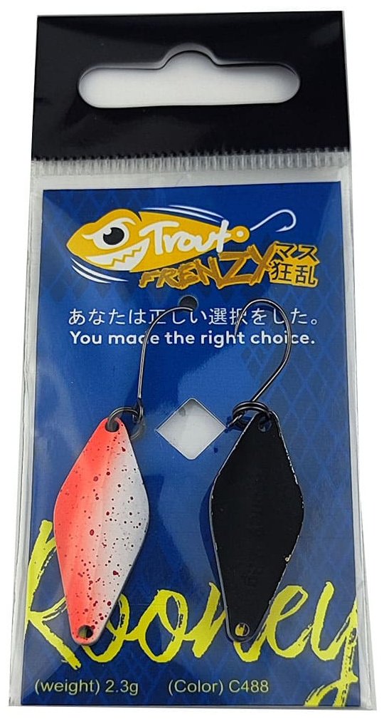 Блесна Trout Frenzy Trout Frenzy Rooney 2.3gr 1 шт 30 мм C488 купить,NaN