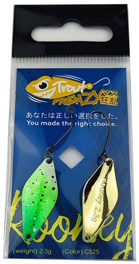 Блесна Trout Frenzy Trout Frenzy Rooney 2.3gr 1 шт 30 мм C525 купить,NaN