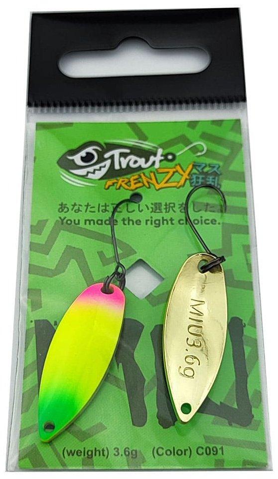 Блесна Trout Frenzy Trout Frenzy Miu 3.6gr 1 шт 32 мм C091 купить,NaN