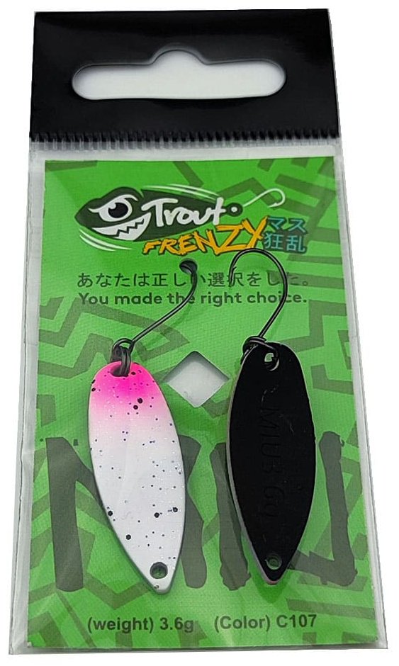 Блесна Trout Frenzy Trout Frenzy Miu 3.6gr 1 шт 32 мм C107 купить,NaN
