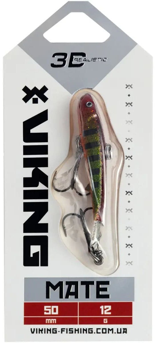 Балансир Viking Fishing Mate Ice Jig 50mm#, 12g, Color 17 Brown Perch 1 шт купить,NaN