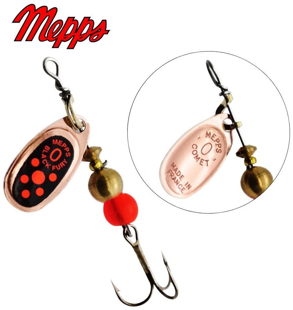 Блесна Mepps Black Fury Orange №0# 2г. CU Copper 1 шт купить,NaN