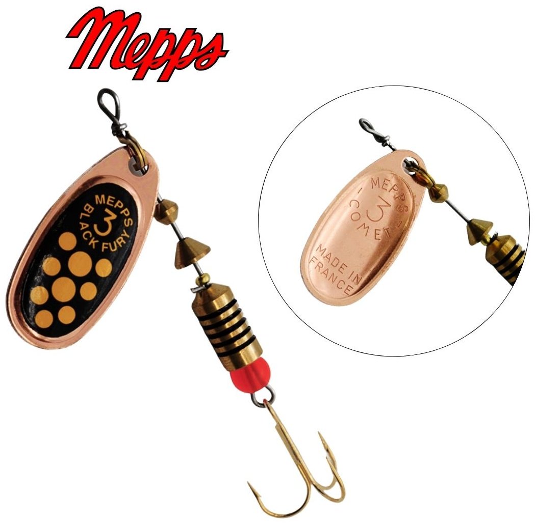 Блесна Mepps Black Fury Jaune №3# 6.5г. CU Copper 1 шт купить,NaN