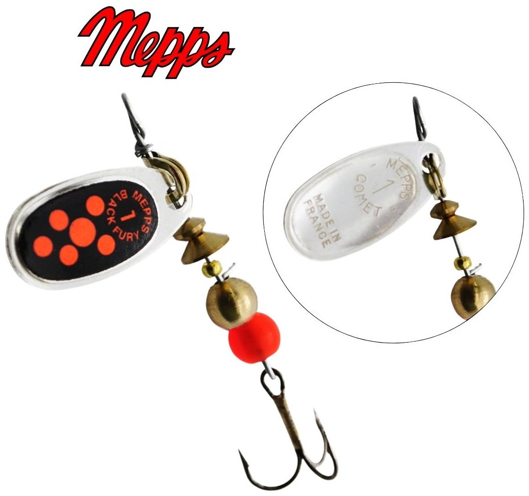 Блесна Mepps Black Fury Orange №1# 3.5г. AG Silver 1 шт купить,NaN