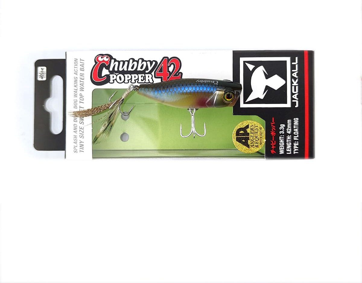 Воблер Jackall Jackall Chubby Popper 42F#, 3.3g, Color Sweet Pearl Fish 1 шт купить,NaN