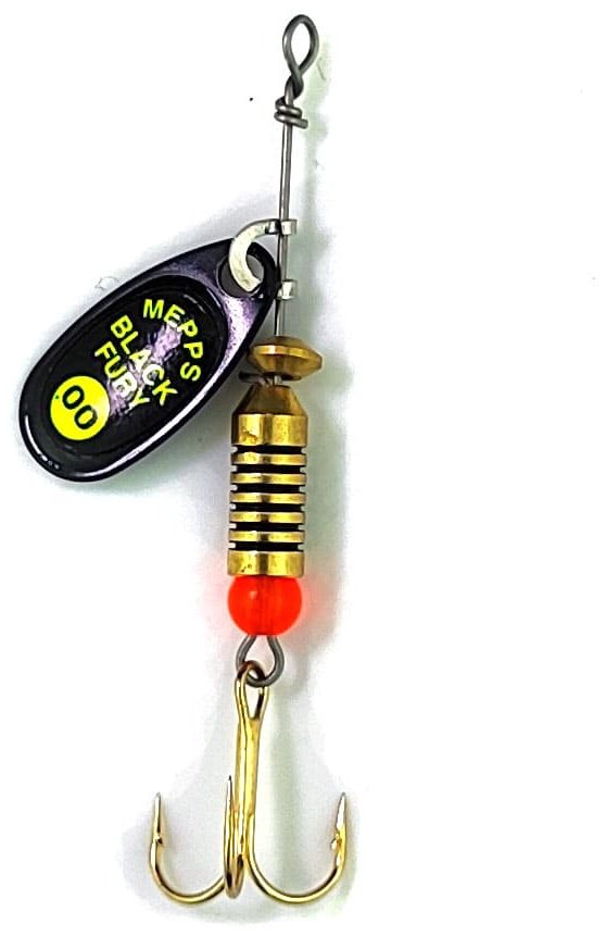 Блесна Mepps Comet Black Fury 1 шт Black/Chartreuse Dots купить,NaN