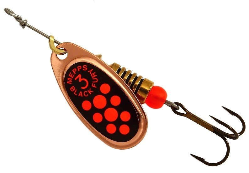 Блесна Mepps Блесна BLACK FURY ORANGE CU №3 6,5гр, 57394 1 шт купить,NaN