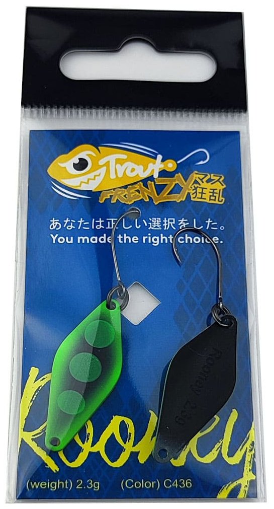 Блесна Trout Frenzy Trout Frenzy Rooney 2.3gr 1 шт 30 мм C436 купить,NaN
