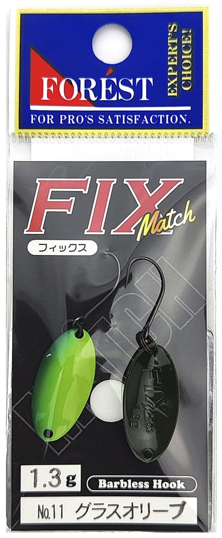 Блесна FOREST FIX Match 1 шт 23 мм 11 Glass Olive купить,NaN