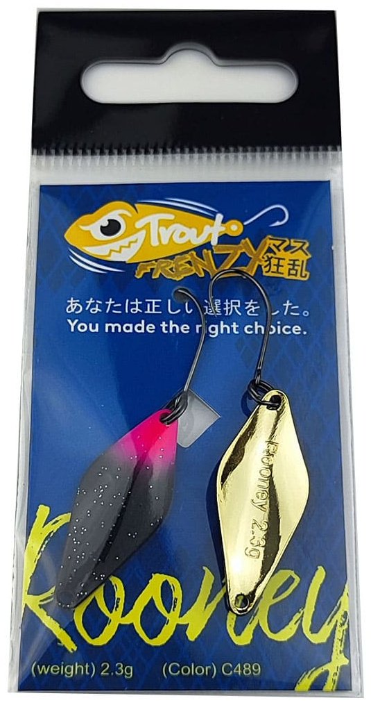 Блесна Trout Frenzy Trout Frenzy Rooney 2.3gr 1 шт 30 мм C489 купить,NaN