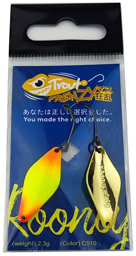 Блесна Trout Frenzy Trout Frenzy Rooney 2.3gr 1 шт 30 мм C510 купить,NaN