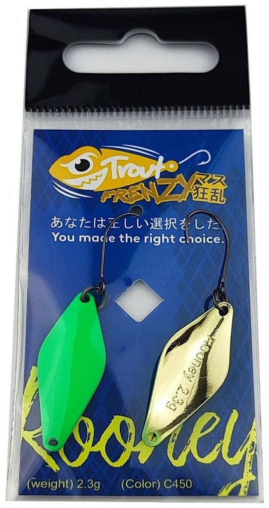 Блесна Trout Frenzy Trout Frenzy Rooney 2.3gr 1 шт 30 мм C450 купить,NaN