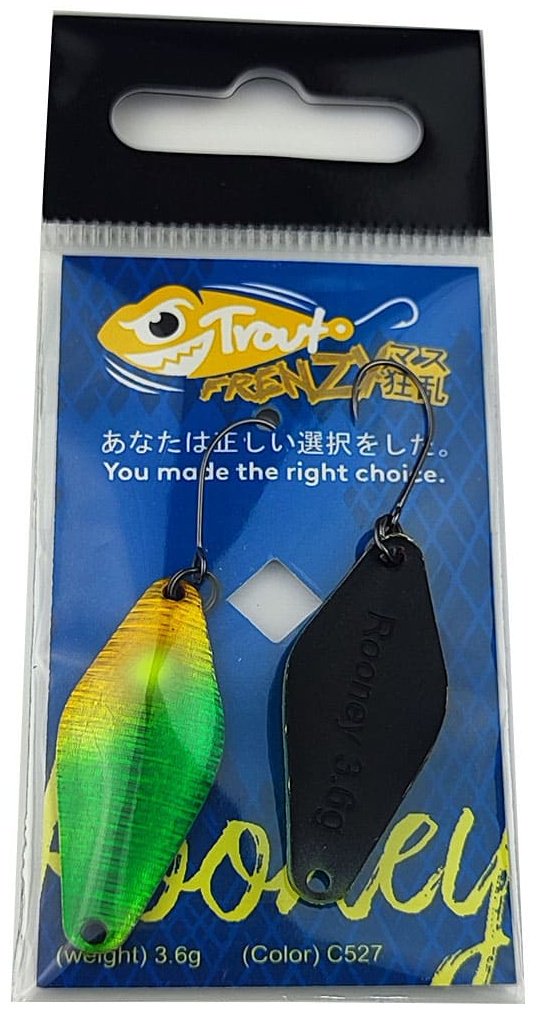Блесна Trout Frenzy Trout Frenzy Rooney 3.6gr 1 шт 35 мм C527 купить,NaN