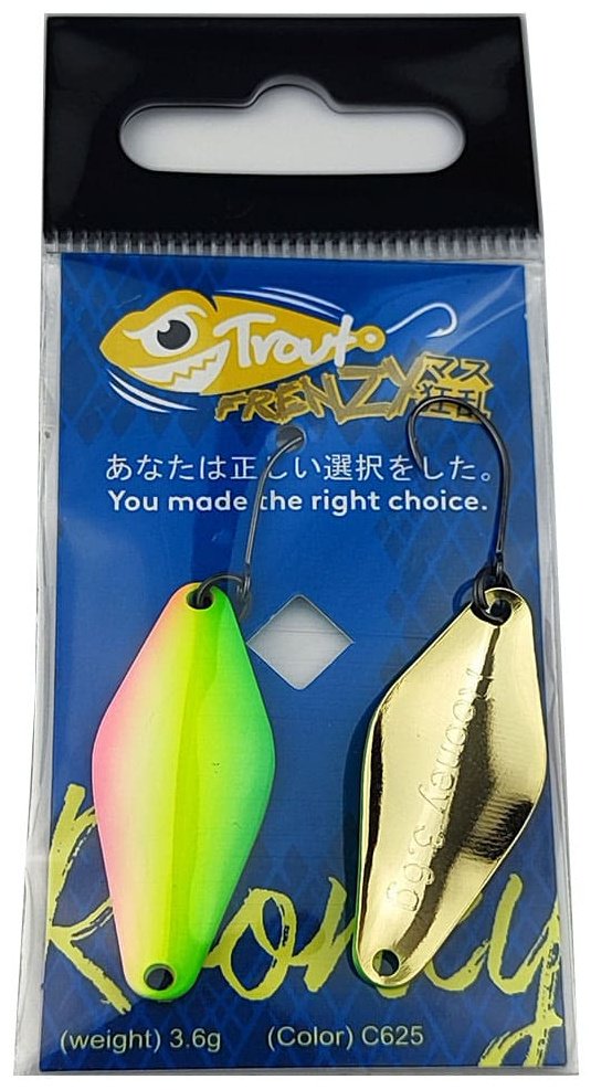 Блесна Trout Frenzy Trout Frenzy Rooney 3.6gr 1 шт 35 мм C625 купить,NaN