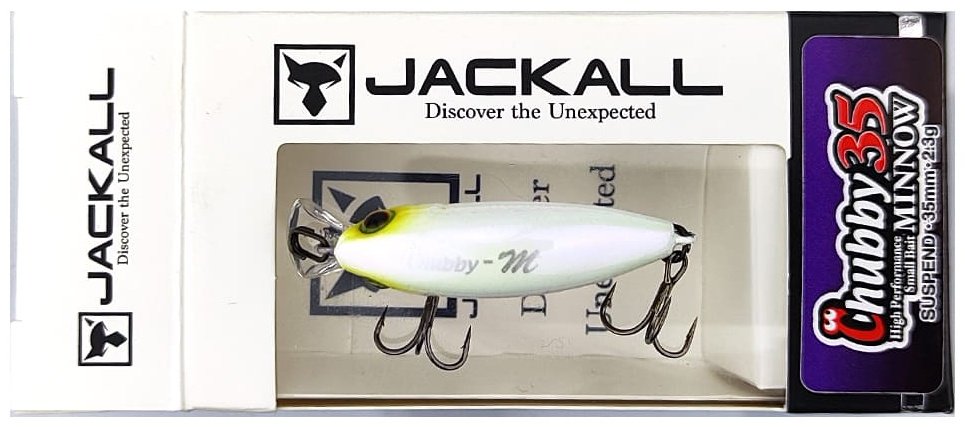Воблер Jackall Jackall Chubby Minnow 35SP 35mm, 2.3g, Color Bone 1 шт купить,NaN