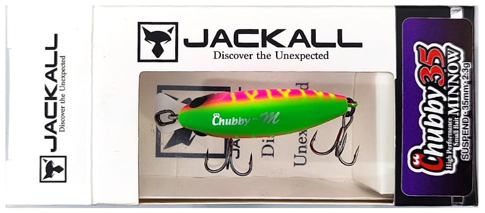 Воблер Jackall Jackall Chubby Minnow 35SP 35mm, 2.3g, Color Dragon Fruit Mat Tiger 1 шт купить,NaN