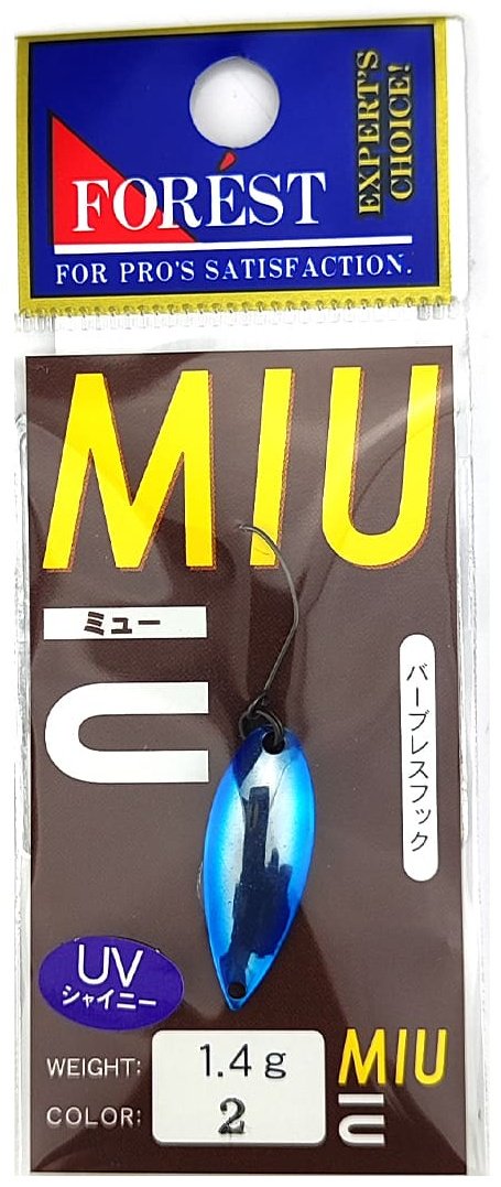 Блесна FOREST Forest Miu 1.4gr 1 шт 25 мм Shiny Blue Silver купить,NaN