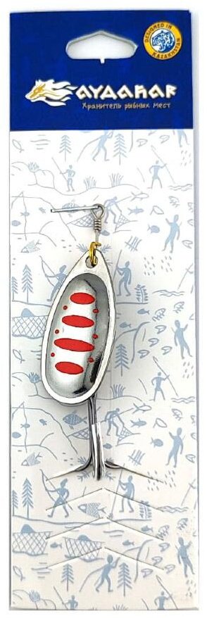 Блесна Айдхар BD Spinner, Size №4 1 шт 73 мм 027 Platinum Red Stripes купить,NaN