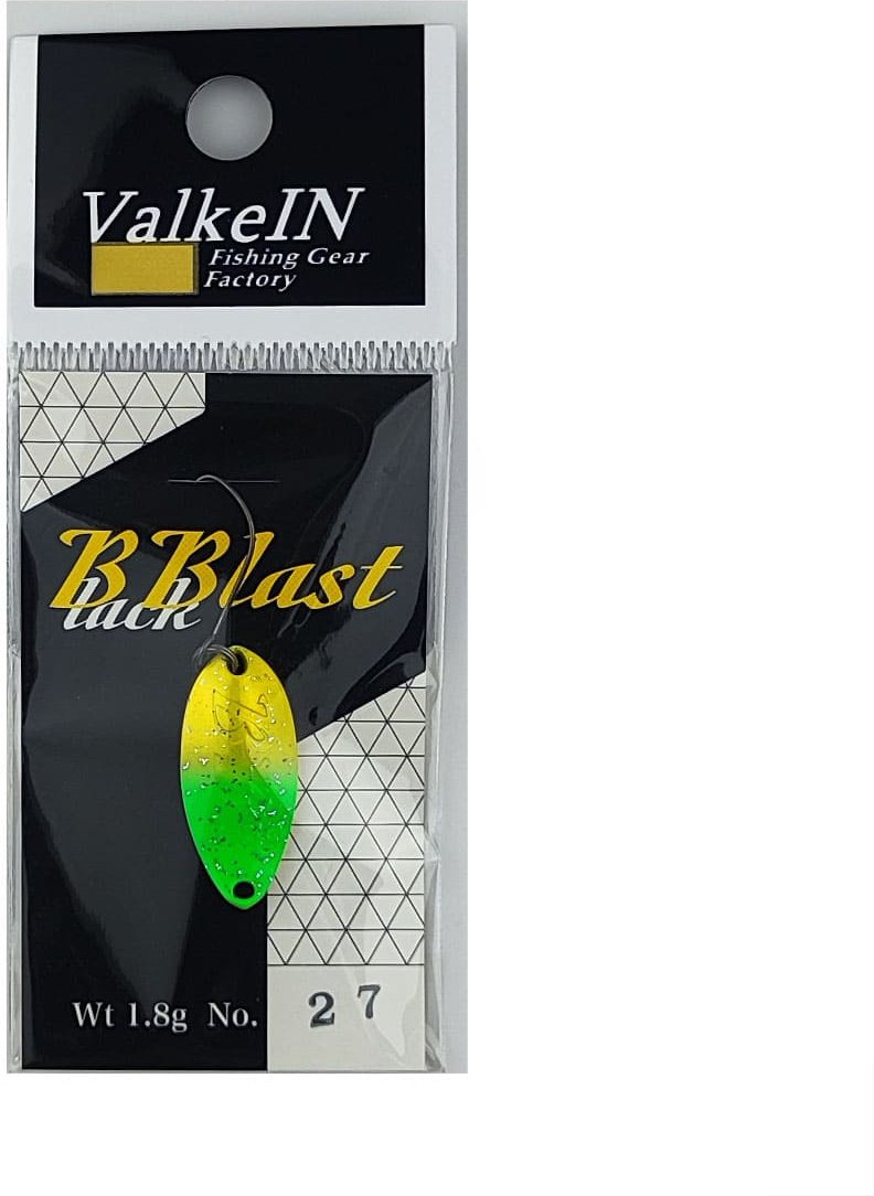 Блесна ValkeIN Black Blast 1.8g 1 шт 25 мм No.27 Shine Lime Gold купить,NaN