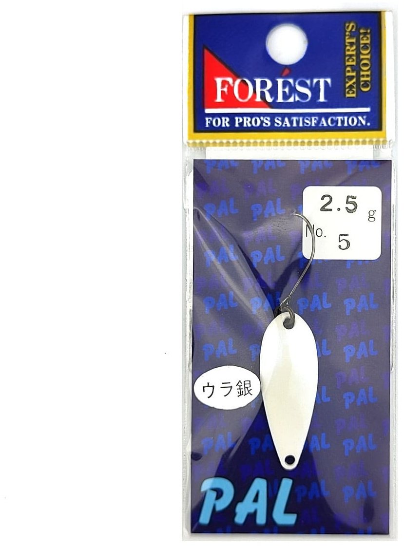 Блесна FOREST Forest Lure Pal 2.5g#, Color 05, White Silver 1 шт купить,NaN