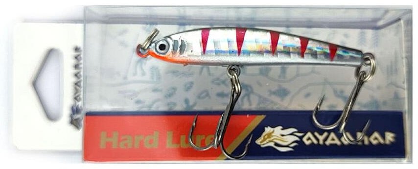 Воблер Айдахар Безлопастный минноу ZB-10137 1 шт 55 мм 09 Silver Red Tiger купить,NaN