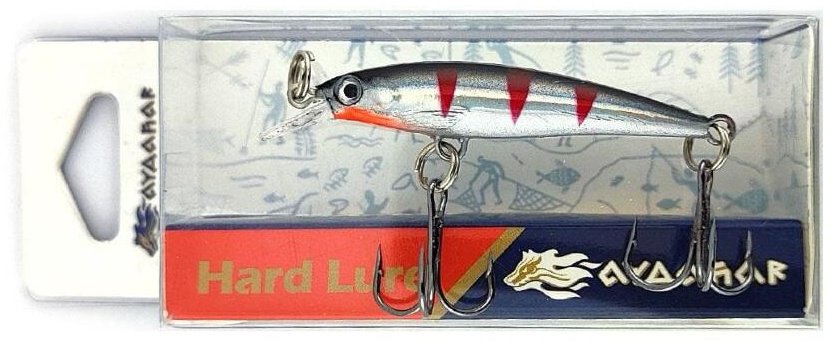 Воблер Айдахар ZB-10222 1 шт 50 мм 09 Silver Red Tiger купить,NaN