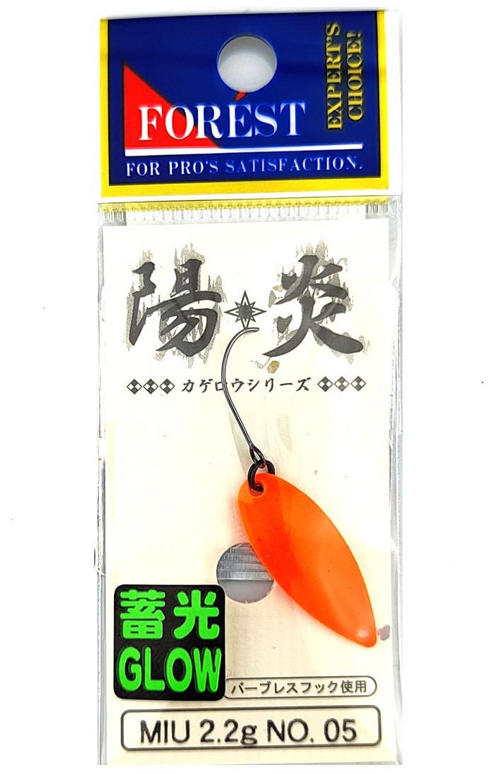 Блесна FOREST Forest Miu Kagerou series Glow 2.2g 1 шт 28 мм Fluorescence Orange Glow купить,NaN