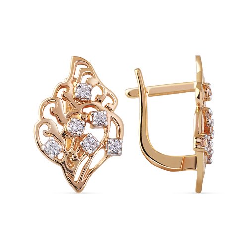 Серьги Кристалл NM130 3,19гр.
