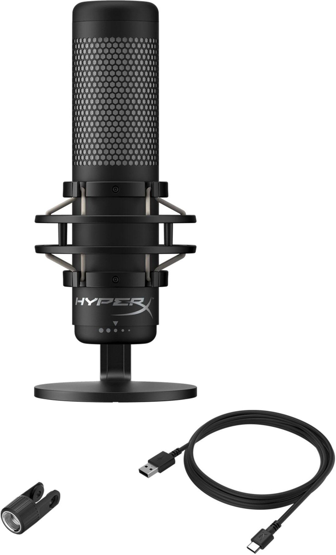 Микрофон HyperX QuadCast S HMIQ1S-XX-RG/G черный