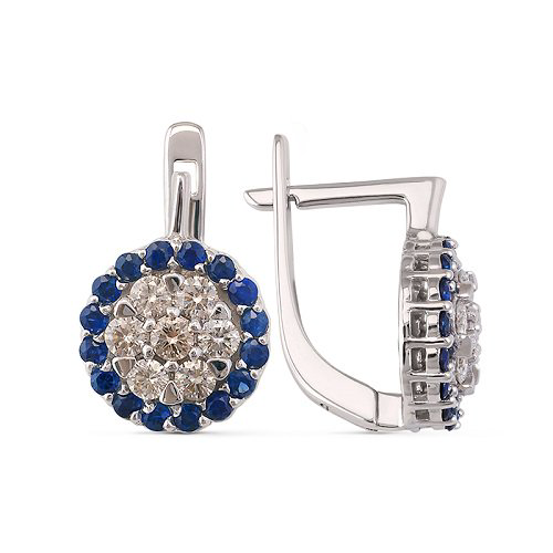 Серьги Кристалл NI463 4,43гр. купить,NaN