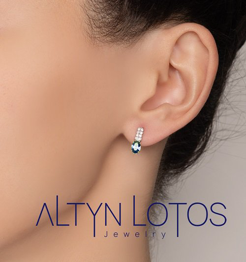 Серьги Кристалл NL887 2,64гр. купить,NaN