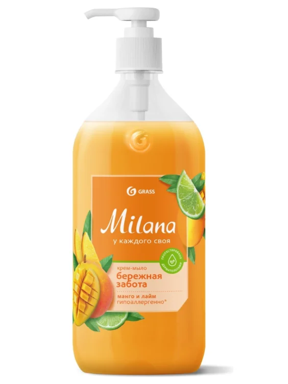 Жидкое туалетное мыло Grass Milana манго и лайм 1000 мл - ForteMarket Жидкое туалетное мыло Grass Milana манго и лайм 1000 мл купить,NaN