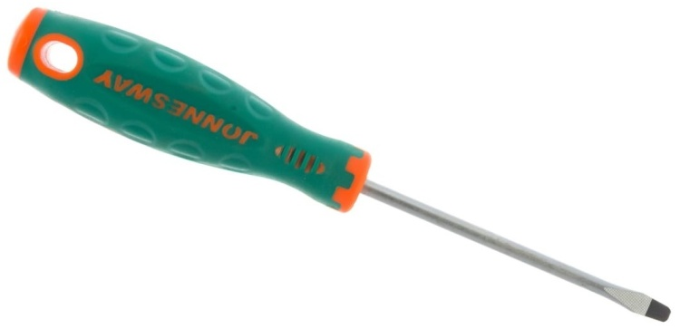 Отвертка шлицевая 4 х 80 мм anti slip grip JONNESWAY D71S480 