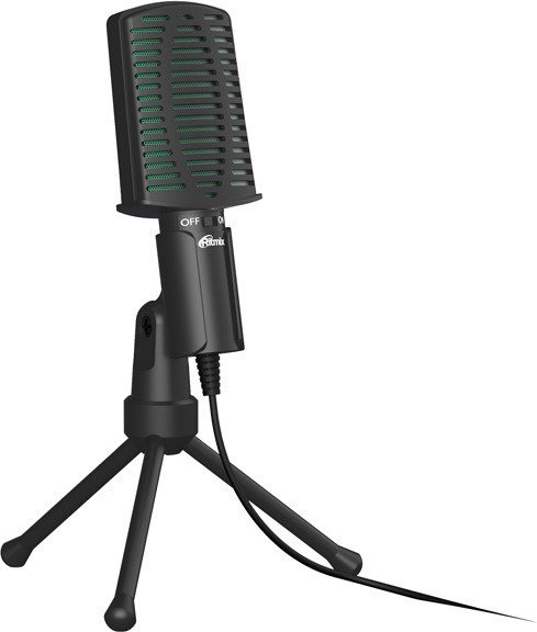 Микрофон Ritmix RDM-126 черно-зеленый купить,NaN