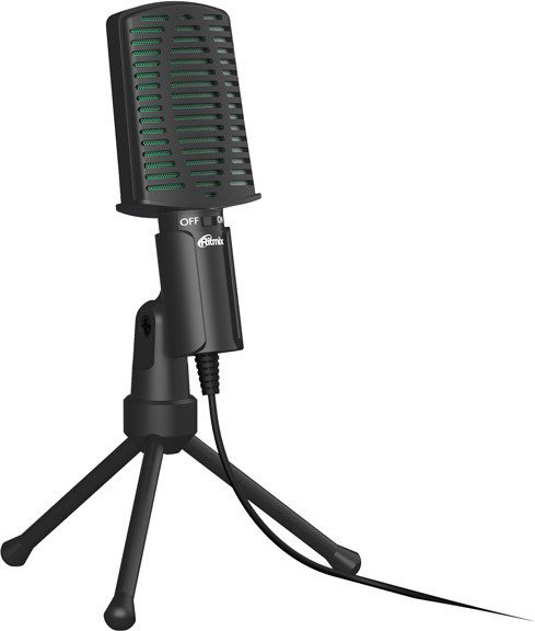 Микрофон Ritmix RDM-126 черно-зеленый купить,NaN