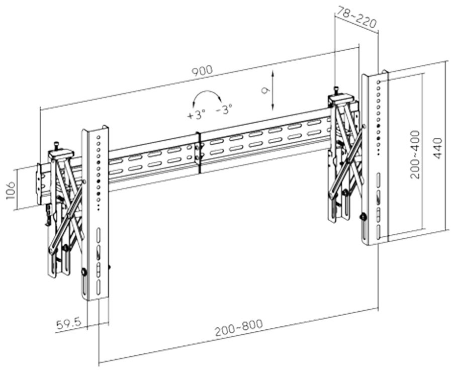 Кронштейн Brateck LVW02E-48T купить,0