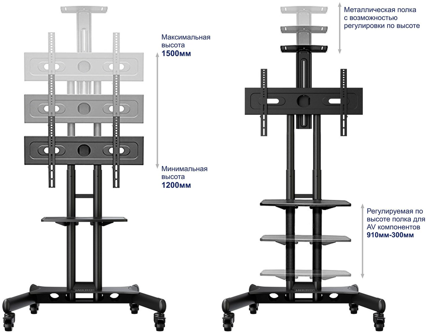 Кронштейн Onkron TS1881 черный купить,NaN