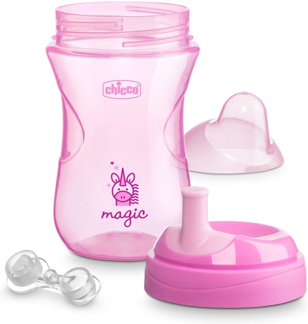 Поильник-непроливайка Chicco 00006941110180, 266 мл, силикон, пластик купить,0