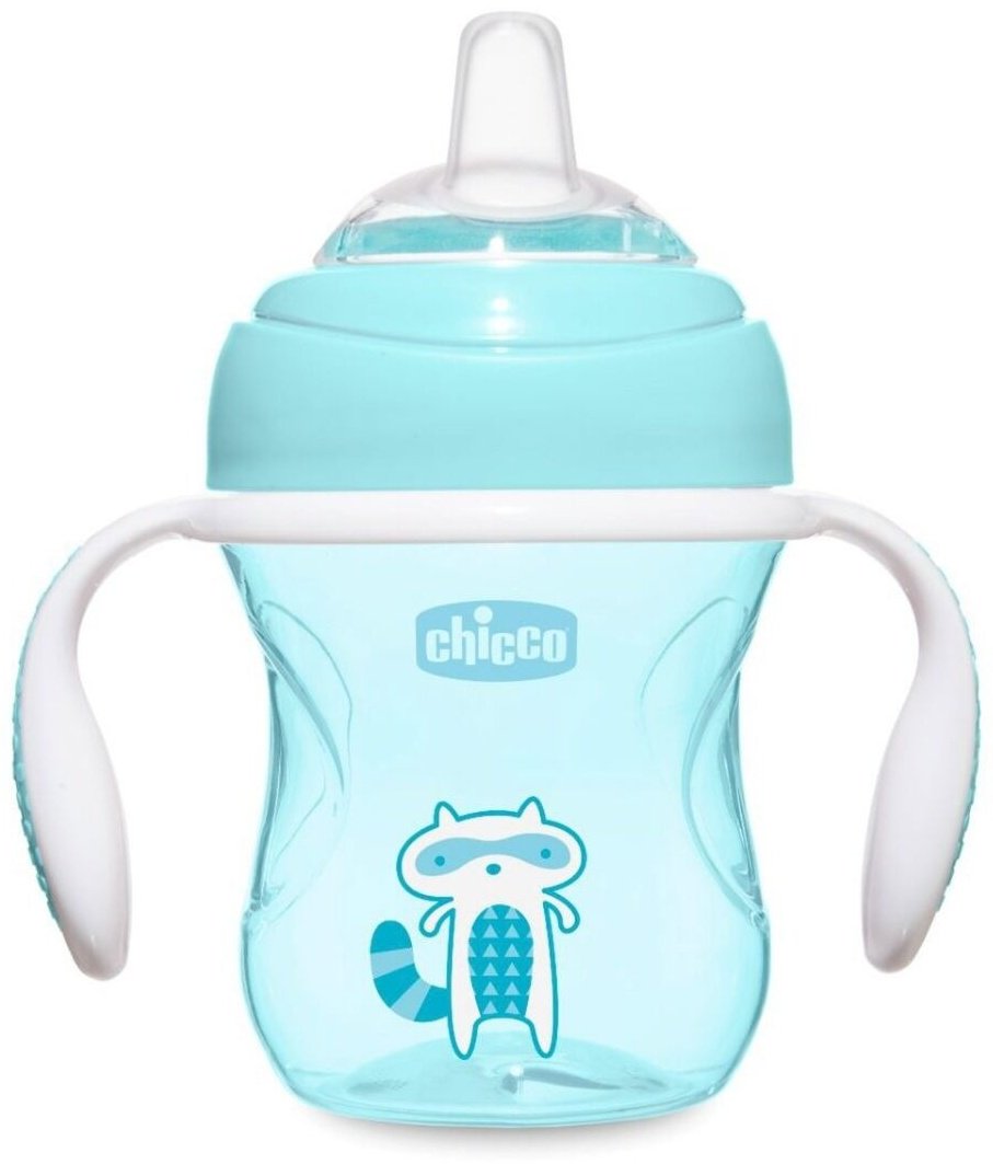 Поильник-непроливайка Chicco 00006911200000, 200 мл, пластик/силикон, голубой