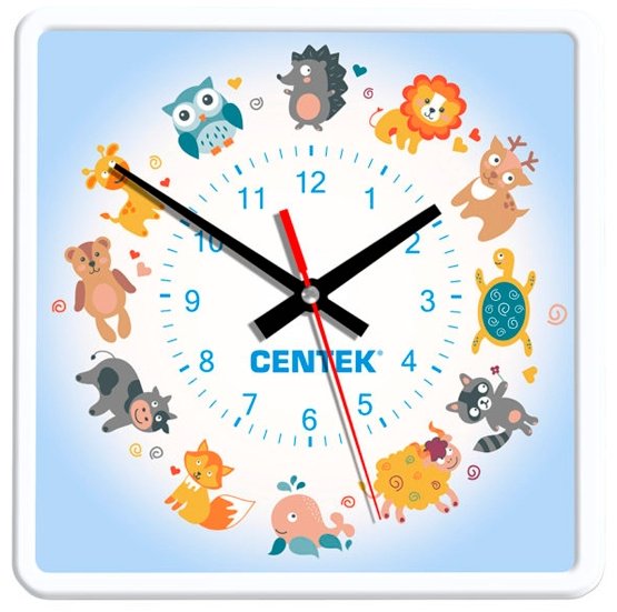 Часы кварцевые CENTEK CT-7103, пластик