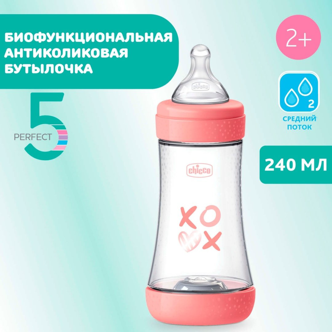Бутылочка Chicco 00020223110040 розовый купить,NaN