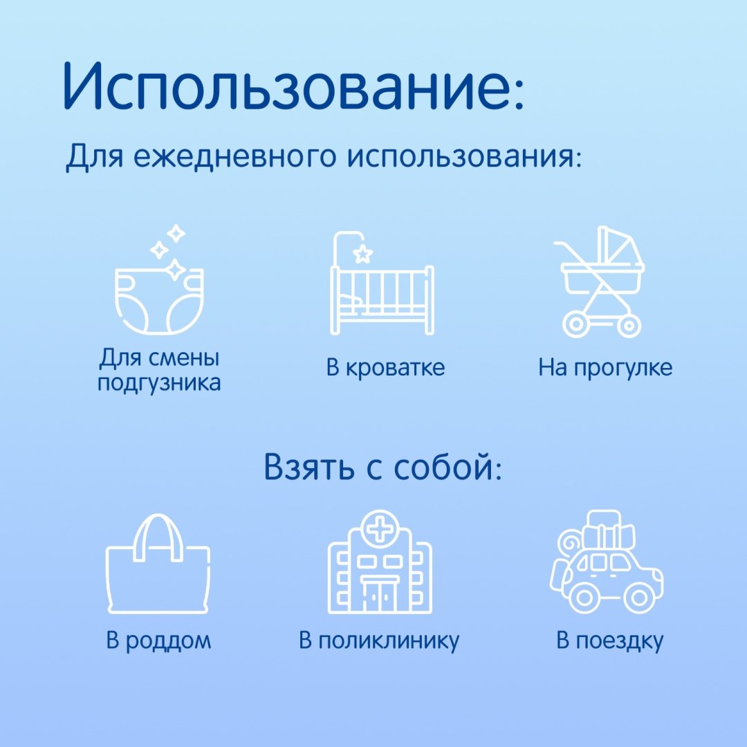 Пеленка одноразовая Joonies 1443667, 10 шт, 45x60 см - ForteMarket Пеленка одноразовая Joonies 1443667, 10 шт, 45x60 см купить,0